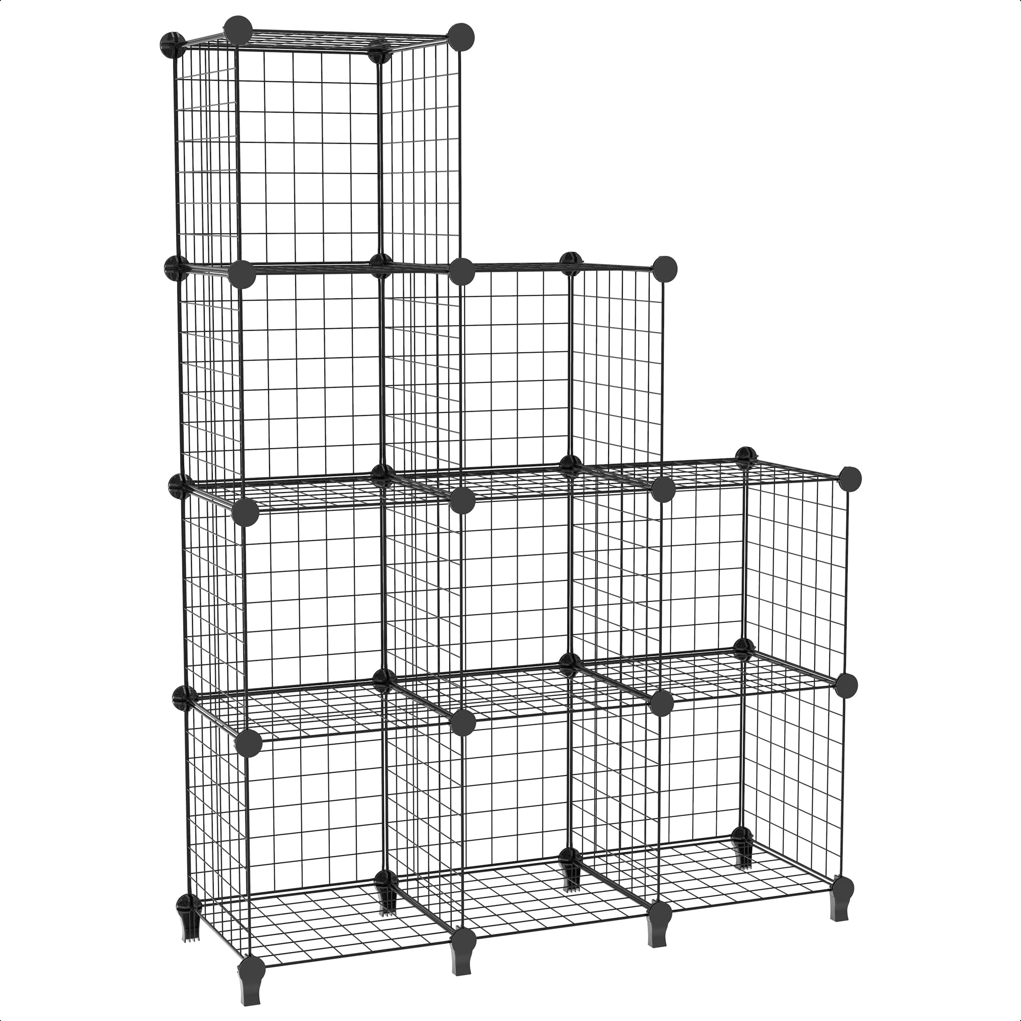 全国送料無料 【大容量高硬度＆組立簡単】 チチロバ(Titiroba) (TITIROBA) 収納棚 整理棚 本棚 ワイヤー 収納ラック 大容量 おもちゃ/ぬいぐるみ/靴収納 見せる収納 簡単組立 ワ