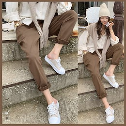 4色 裏起毛 バンディングパンツ