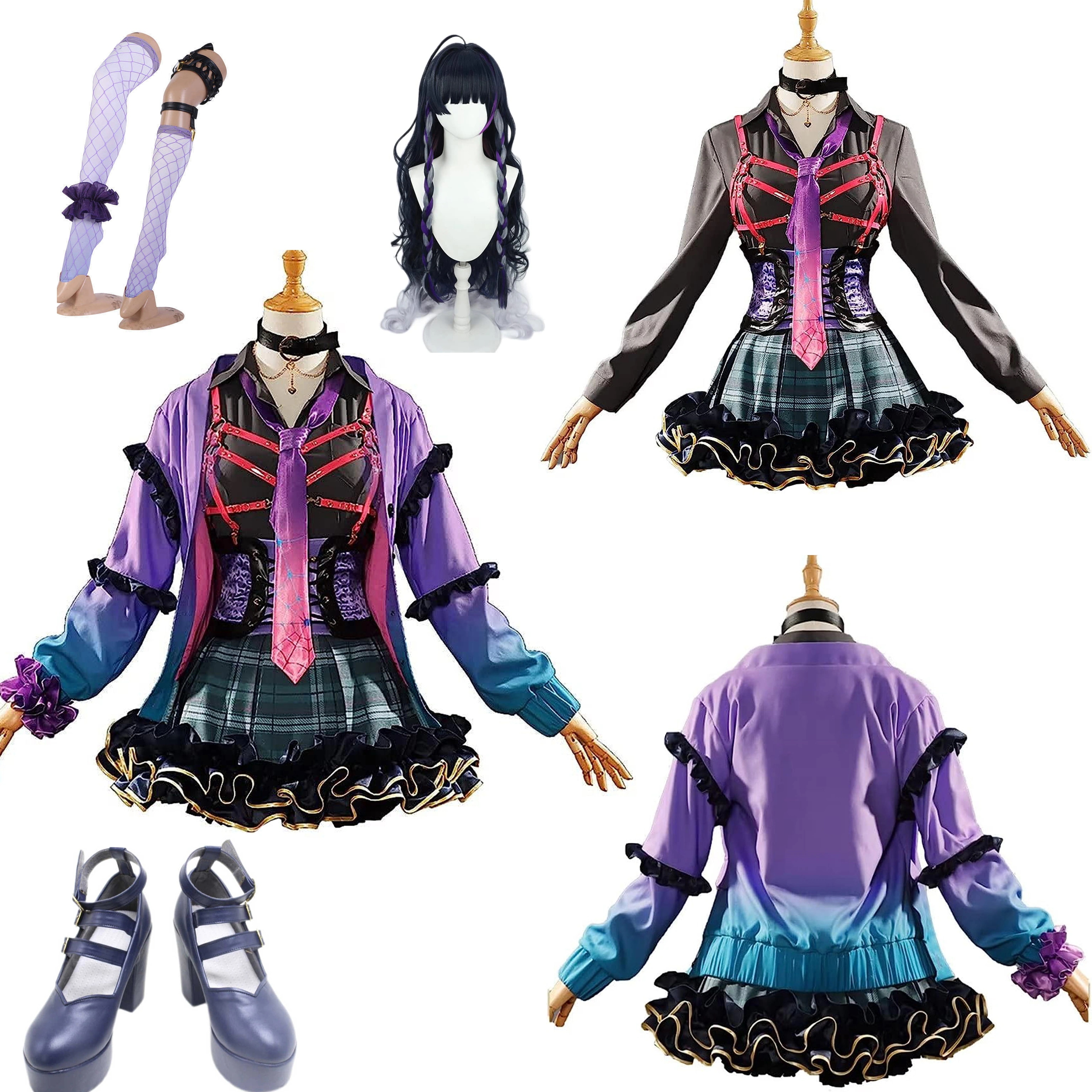新作入荷コスプレ衣装 撮影 バーチャル にじさんじ 狂蘭 メロコ Meloco Kyoran コスプレ衣装 無限学科 XSOLEIL 2年生 イベント ハロウィン 学園祭 コスプレ衣装 ウィッグ 靴