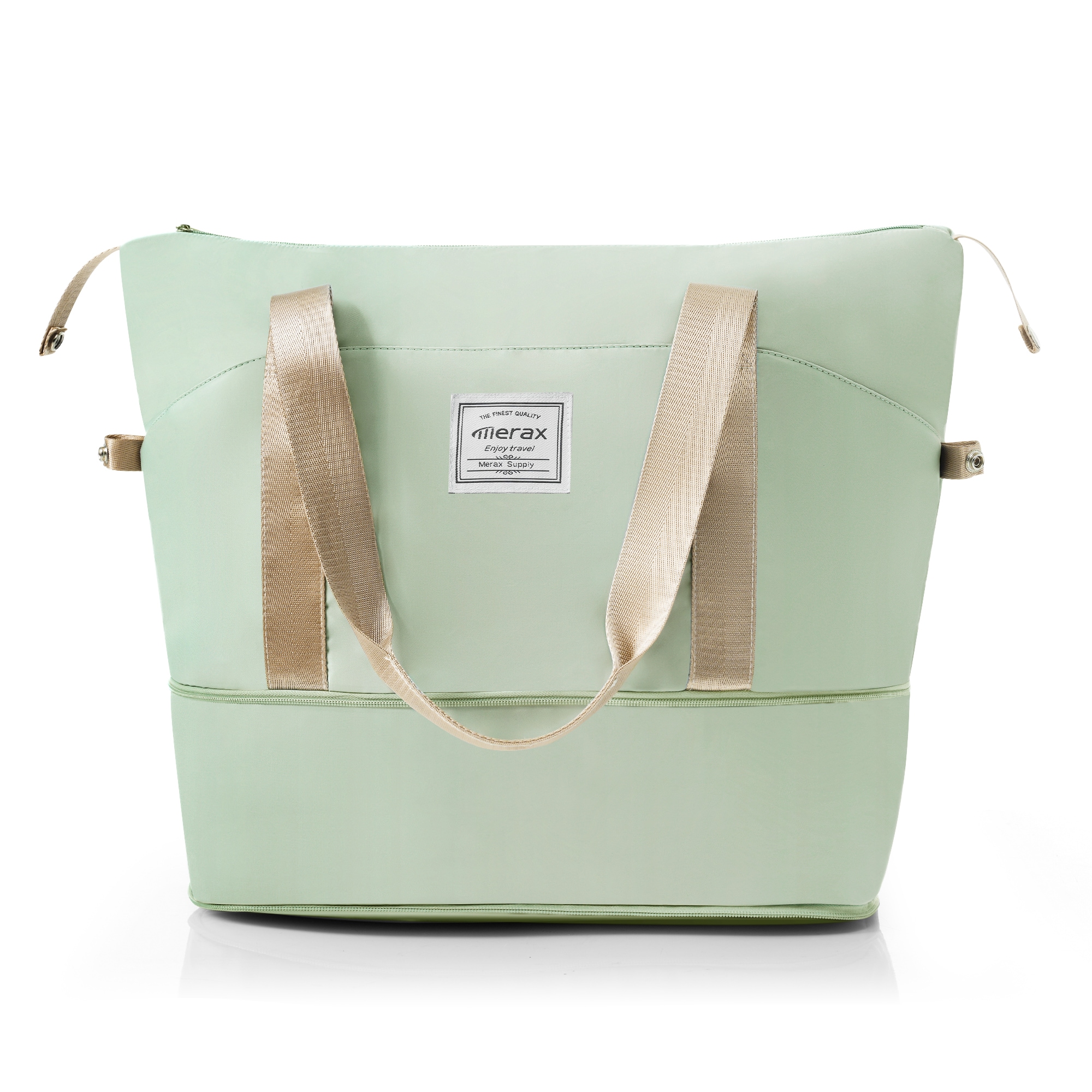 トートバッグ ハンドバッグ レディース バッグ 手提げ 軽量 ファスナーで閉まる 大容量 軽い かばん a4バッグ ショルダー かわいい 通学 通勤 旅行GG5960 Green oxford faG