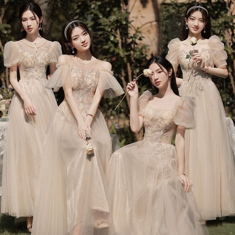 新しいドレス夏の長い女性の宴会の結婚式の年間パフォーマンス