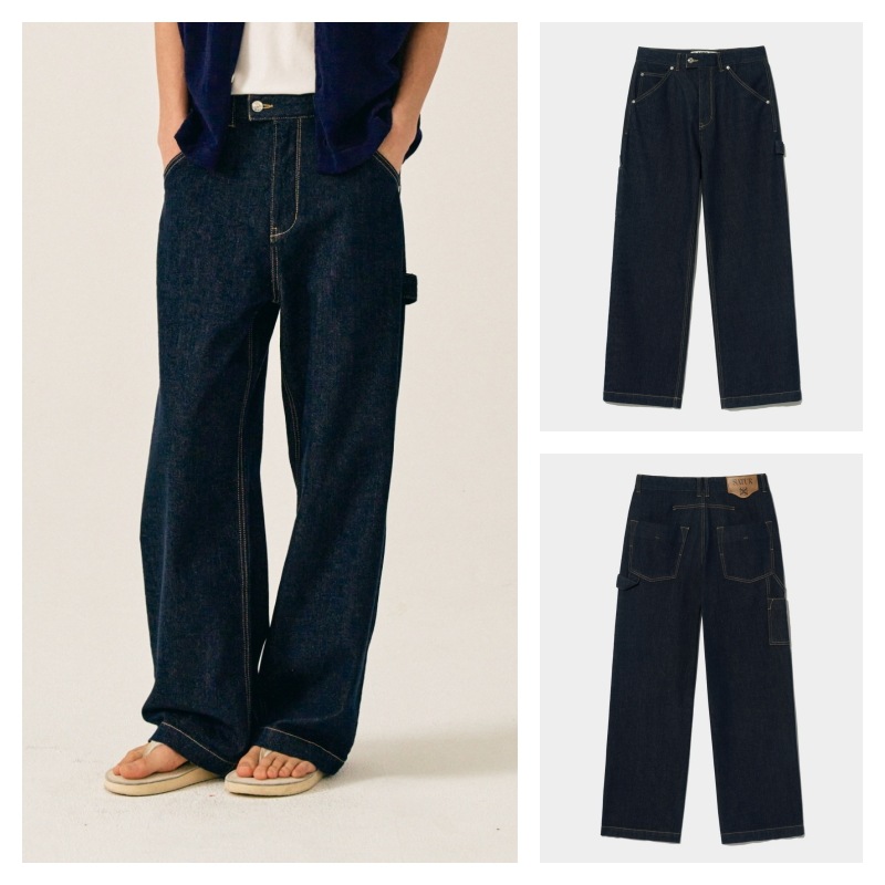 【SATUR】 KELLER CARPENTER DENIM PANTS : INDIGO BLUE