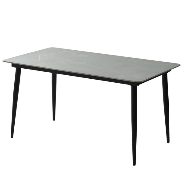 B.Bファニシング LUDT0278CELGY ライトグレー LUCY ダイニングテーブル幅140 メーカー直送