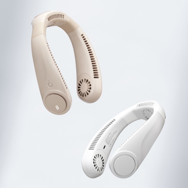 ネッククーラー プロ 携帯用 ネックバンドネックレス ミニ扇風機 ホワイト