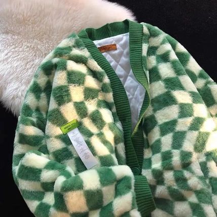 フロントボタン ブロックチェック ジャケット 秋冬フェイクムートン フェイクファー ミディアム オーバーサイズ フロントボタン レディース 大人可愛い きれいめ シンプル 上品 おしゃれ こなれ感
