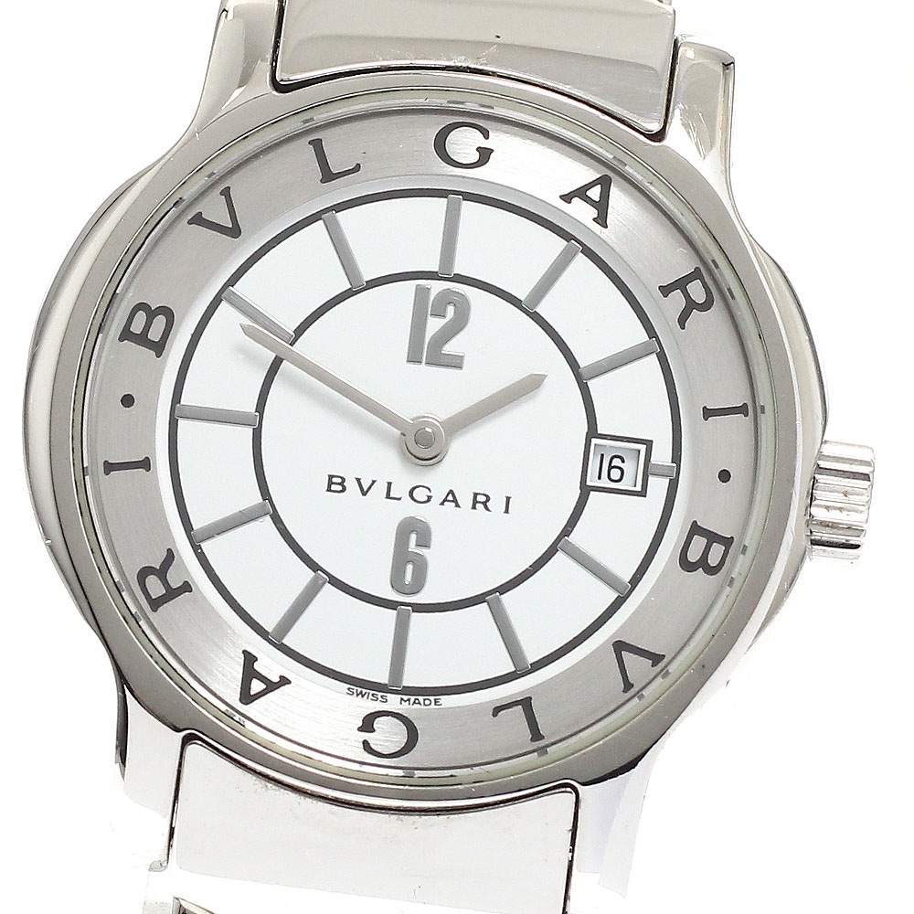 ブルガリ BVLGARI ST29S ソロテンポ デイト クォーツ レディース _943046【中古】