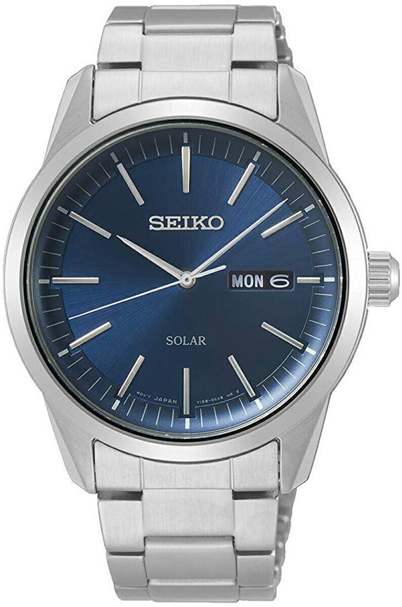 [10年保証] SEIKO SNE525P1 [セイコーインポート] セイコー ソーラー クオーツ 100m防水 [逆輸入モデル]