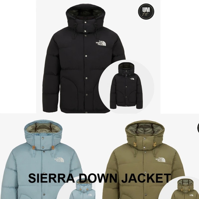 韓国正規品保証 関税負担なNJ1DR60A SIERRA DOWN JACKET(RDS)デイリー 基本 着装 男子 女子 人気 韓国 ファッション 男女共用 アウ