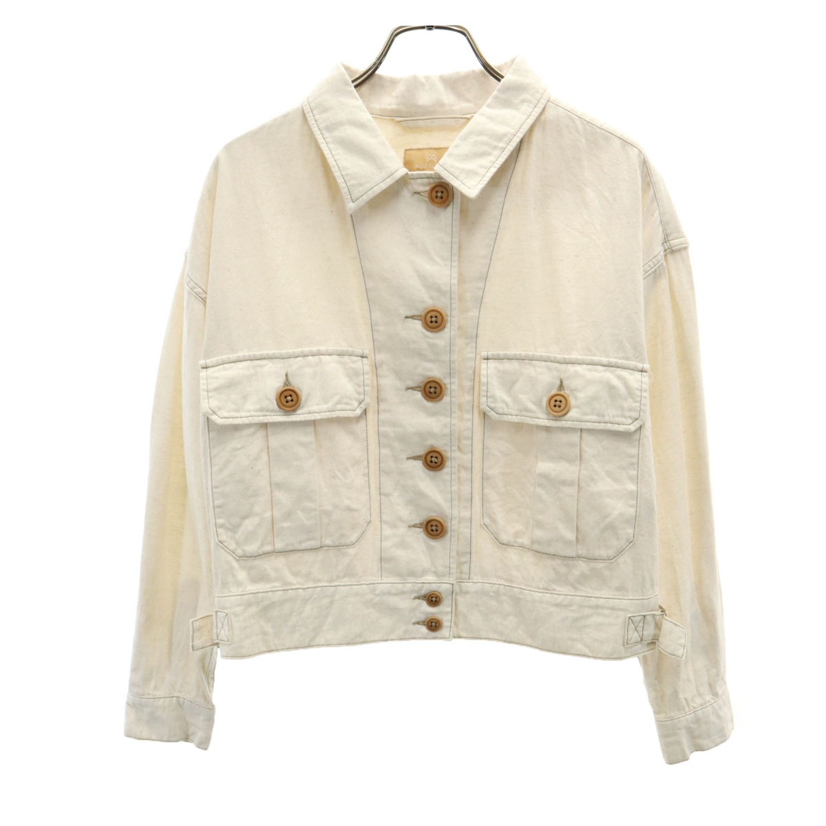 Nigel Cabourn WOMAN ナイジェルケーボン ウーマン 日本製 トラッカー ジャケット 6 ナチュラル レディース 古着