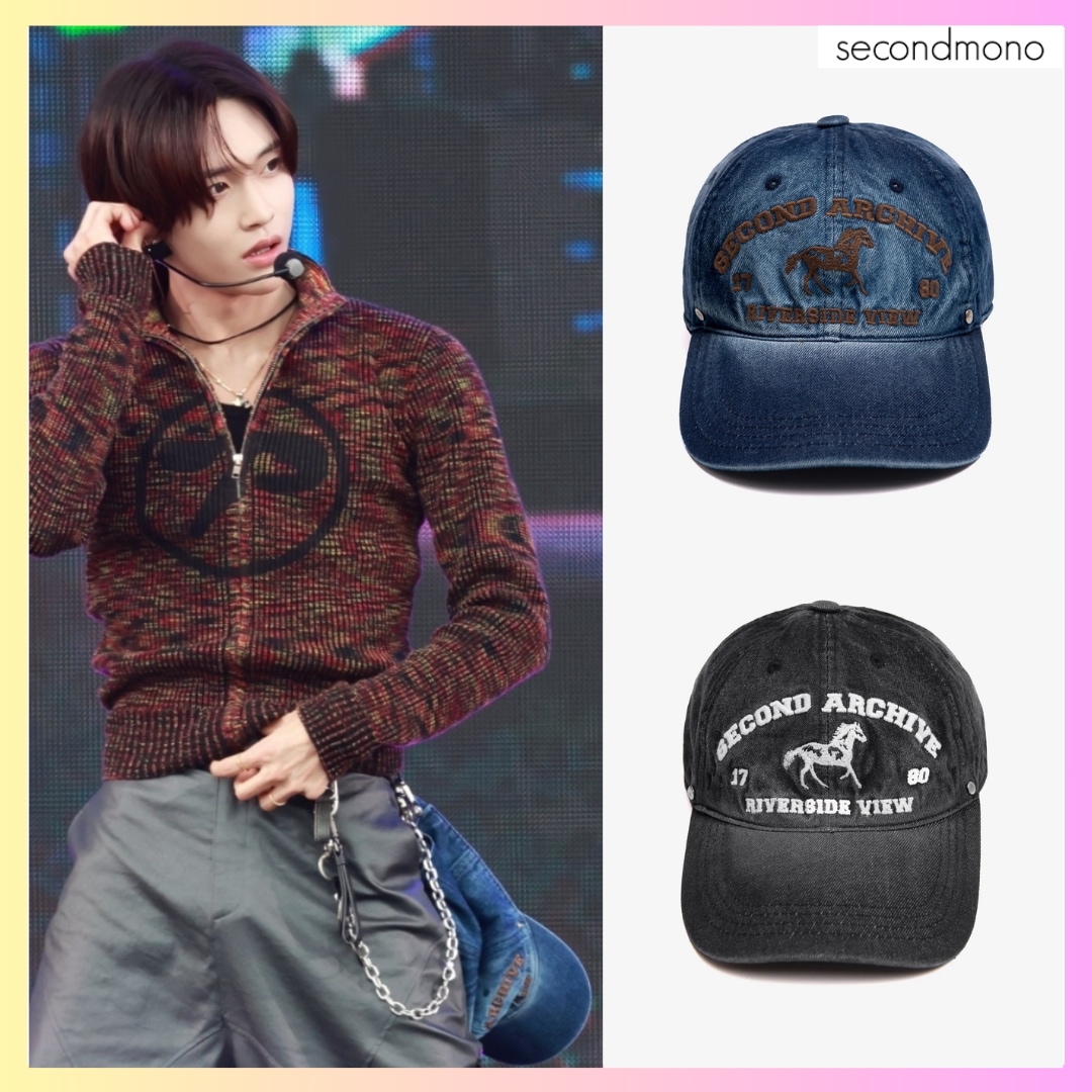 [riize ウォンビン着用] Washing Denim Heritage Archive Ballcap - 2色 + FREE OMAKEボールキャップ 韓国ファッション アイドルスタイル