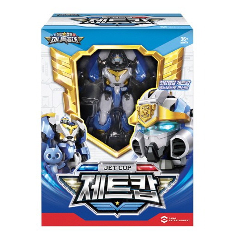 ミニフォース スーパーコップ ジェットコップ 変形ロボット 警察飛行機おもちゃ 36ヶ月以上