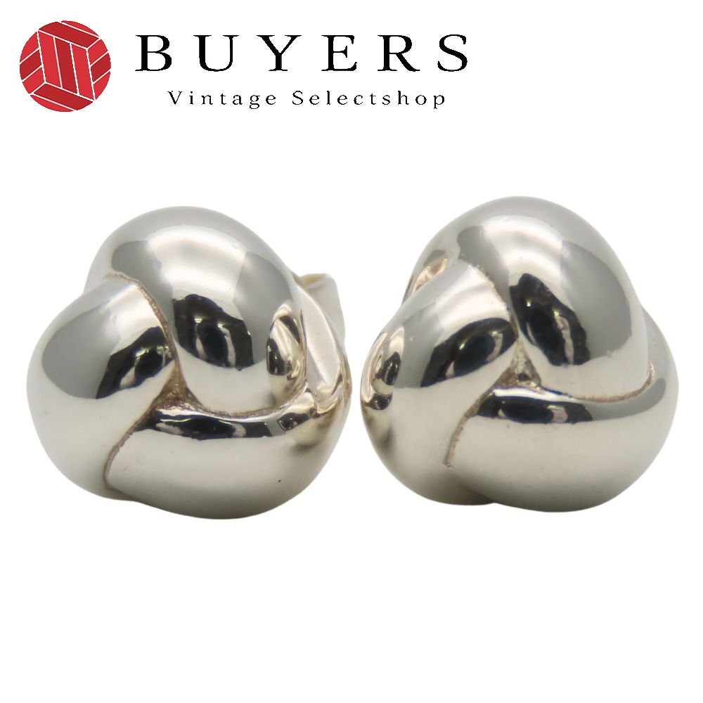 中古 ピアス ノットピアス ボール シルバー925 約6.9g シルバー アクセサリー かわいい 小物 レディース 女性