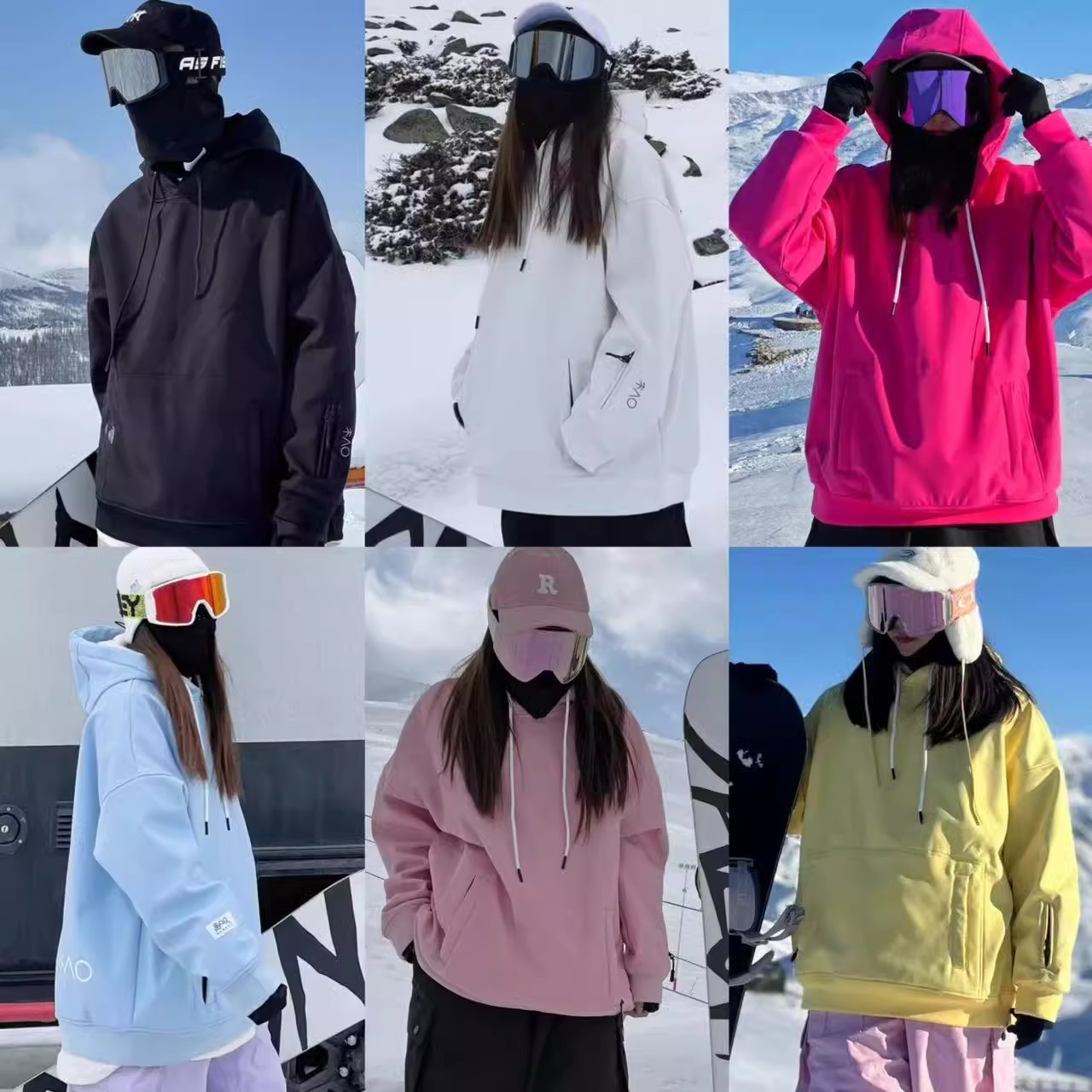 スノーボードウェア 2024 2025 単品 トップス メンズ レディース パーカー ゆったり スウェット 裏起毛 大きいサイズ 韓国風 防風 防水 防寒着 スノーウェア スキーウェア スノボウェア