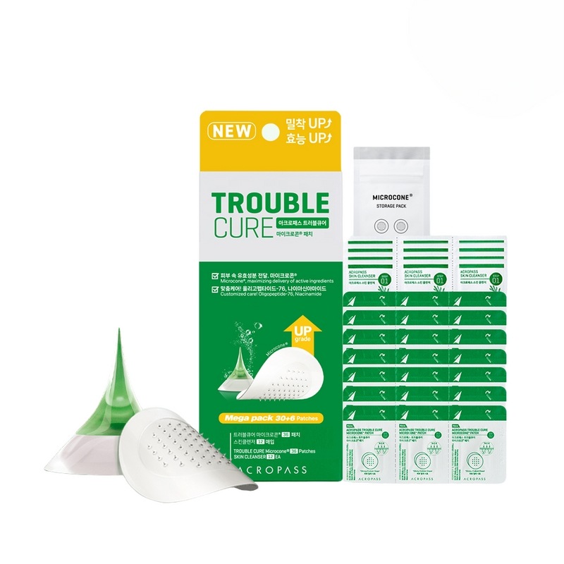 トラブルキュアメガパック/大容量にきび性肌使用適合パッチ/36パッチ+スキンクレンザー12枚