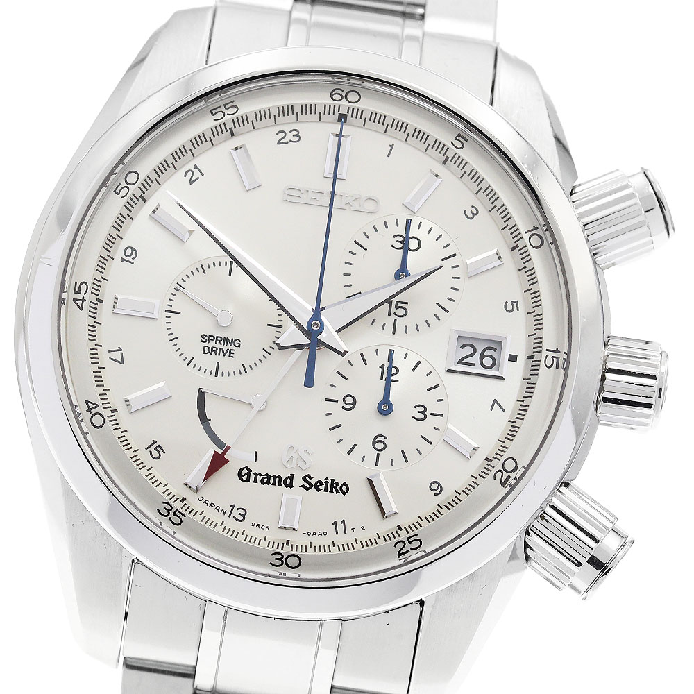 セイコー SEIKO SBGC001/9R86-0AA0 グランドセイコー クロノグラフ GMT パワーリザーブ スプリングドライブ メンズ 箱付き_885921【中古】