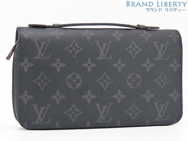 新品同様ルイヴィトンモノグラムエクリプスジッピーXLハンドル付きラウンドファスナー長財布トラベルケースセカンドバッグ