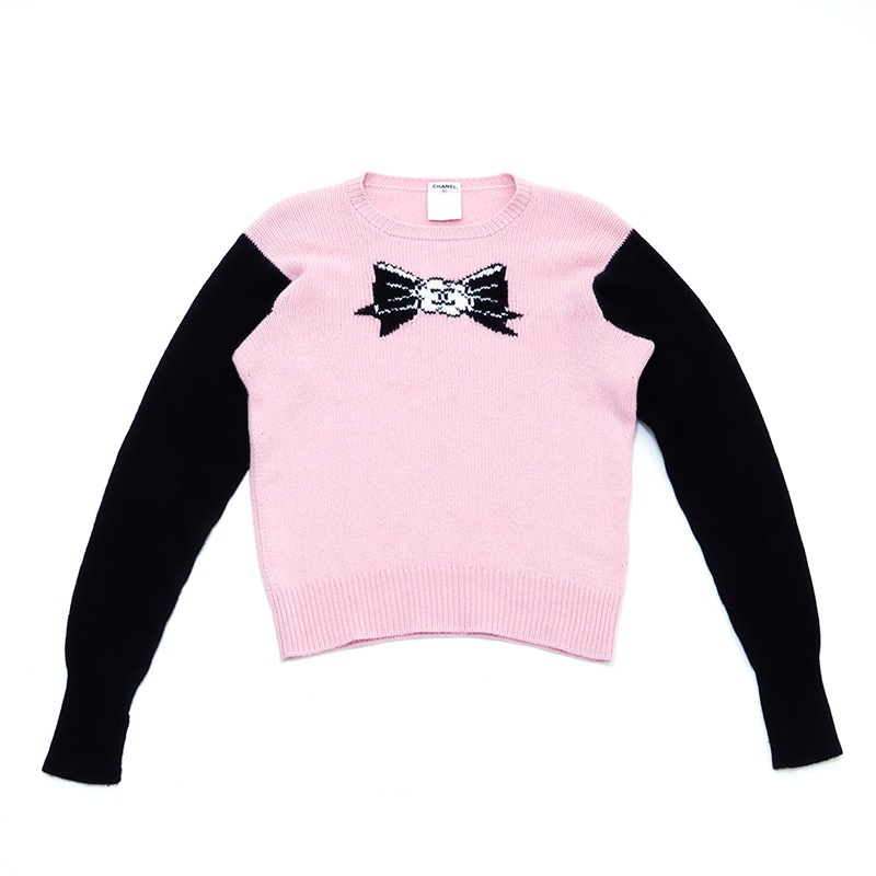 ニット ピンク×ブラック WS3293