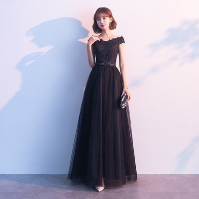 ドレス 衣装 ワンピース ロングワンピース 二次会ドレス 演奏会ドレス ステージドレス ロング丈 袖なし ウエストマーク 刺繡 シースルー バックシャン 胸元 フレア スレンダー かわいい 6,754円