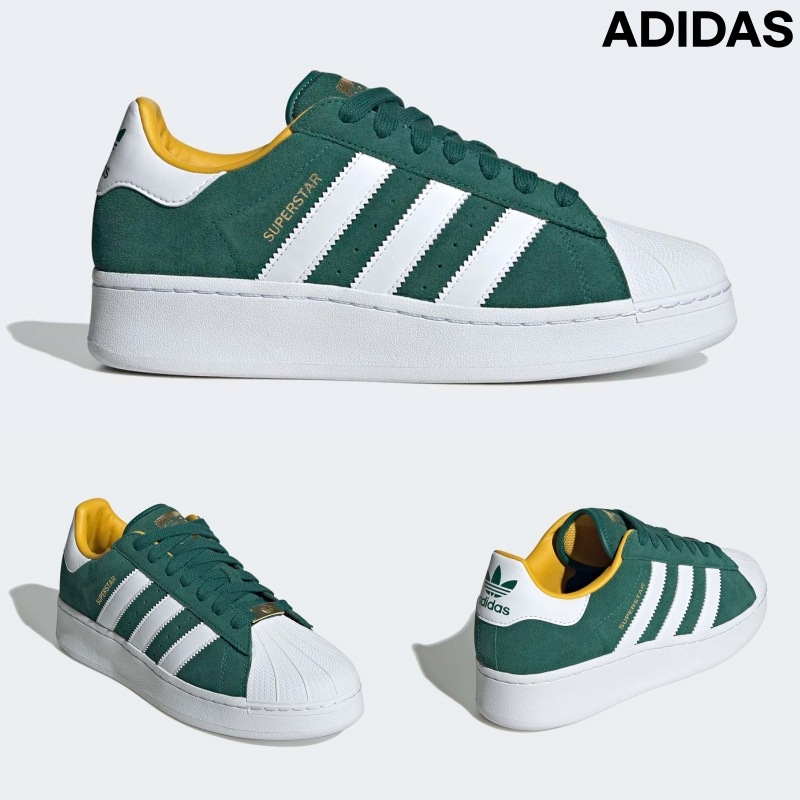 [ADIDAS] アディダス スニーカー スーパースター XLG W / SUPERSTAR XLG カレッジグリーン