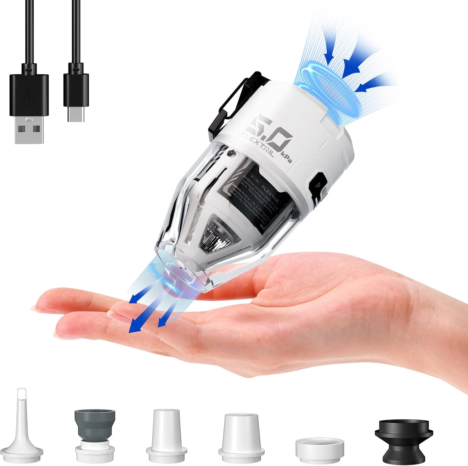 FLEXTAILGEAR MAX PUMP 3 携帯式エアーポンプ USB充電式 最軽量ポンプ 5kPa 照明ライト付き 携帯型 テントライト 懐中電灯 エアーポンプ 空気入れ・空気抜く