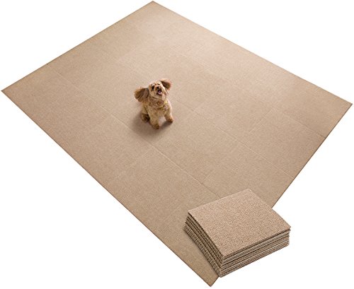 色：ベージュ サイズ：4545cm 【日本製 撥水 消臭 洗える】サンコー ずれない ジョイントマ