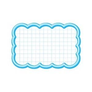 （業務用10セット）タカ印 抜型カード 16-4117 雲形中 ブルー