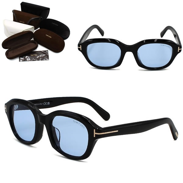 サングラス FT1147-D/S 01V 51 サングラス EYEWEAR アジアンフィット ブラック ライトブルー メンズ レディース ユニセックス