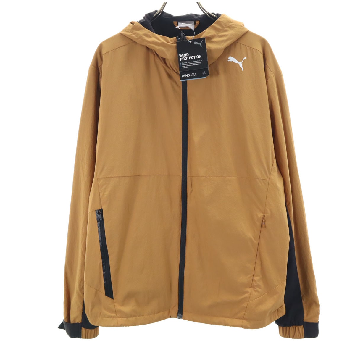 未使用 コミュート ジャケット M ブラウン 裏トリコット ウィンドブレーカー メンズ 古着