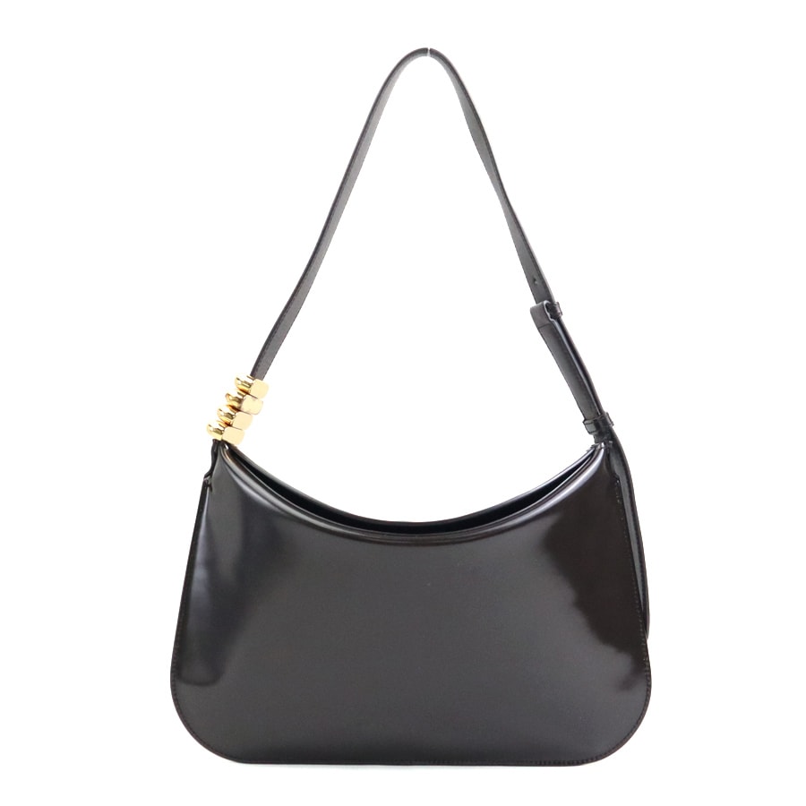 ボッテガヴェネタ BOTTEGAVENETA ショルダーバッグ パテントレザー ブラウン レディース h31190a