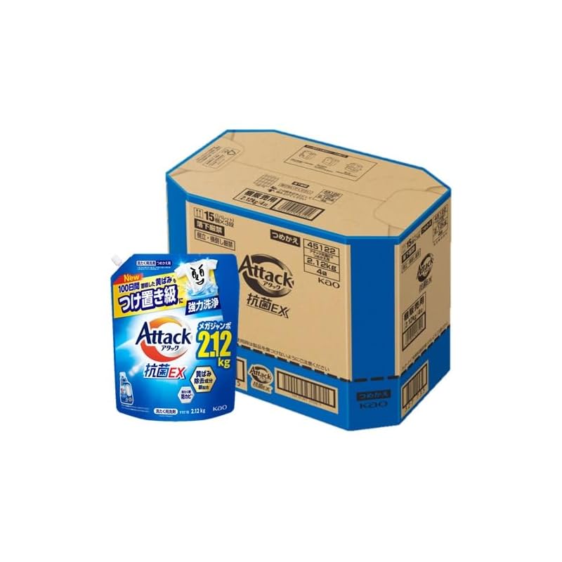 花王 アタック抗菌EX 詰替超特大 2.12kg×4袋【ケース販売】