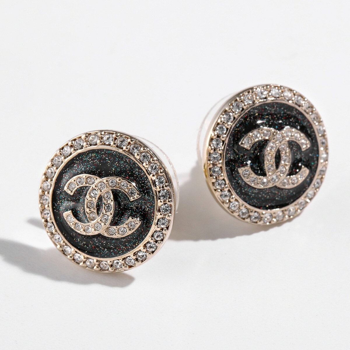 CHANEL シャネル ピアス ABG409 B21903 レディース メタル ココマーク CCマーク ロゴ スタッド ボタン アクセサリー U3573