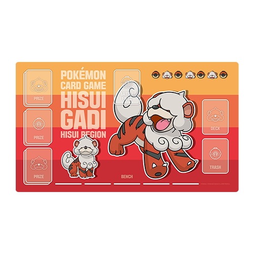 韓国ポケモンストア限定 ポケモンカードゲームグッズ (ガーディヒスイのすがた) プレイマット