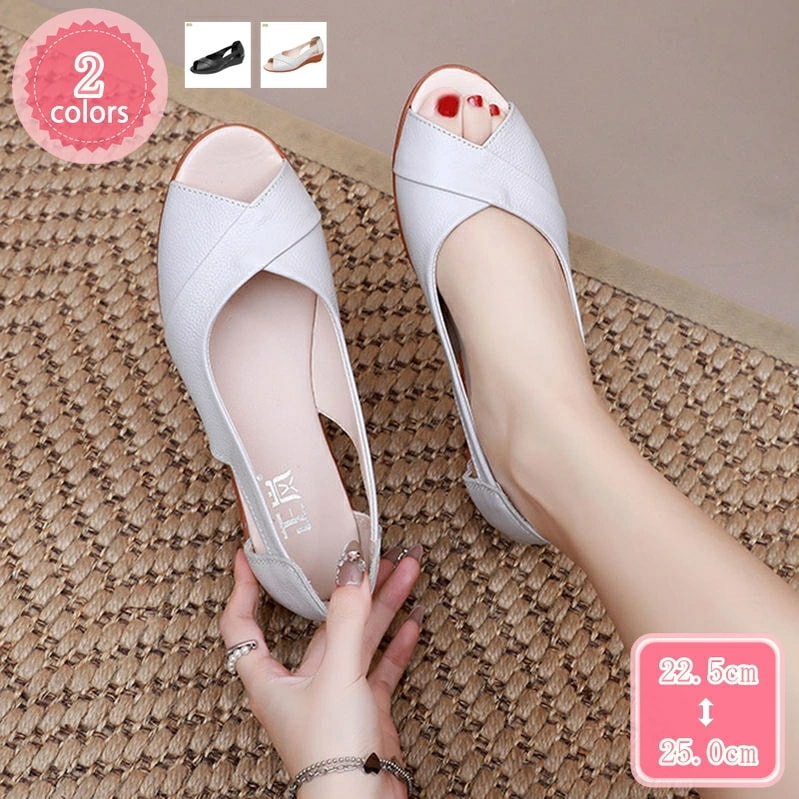 777円OFFクーポン パンプス デート 結婚式 痛くない ペタンコ 入学式 パーティー フォーマル グレー 灰 オープントゥ パンプス 大きいサイズ 小さいサイズ ウェッジソール ローヒール サンダ