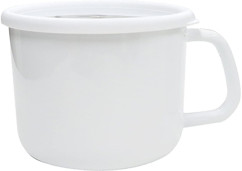 （まとめ買い）富士ホーロー 保存容器 コンテ ストックポット 14cm KE-14MP.LW [x3]