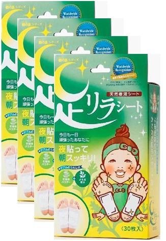 全国送料無料 樹の恵 足リラシート よもぎ 30枚×4個セット