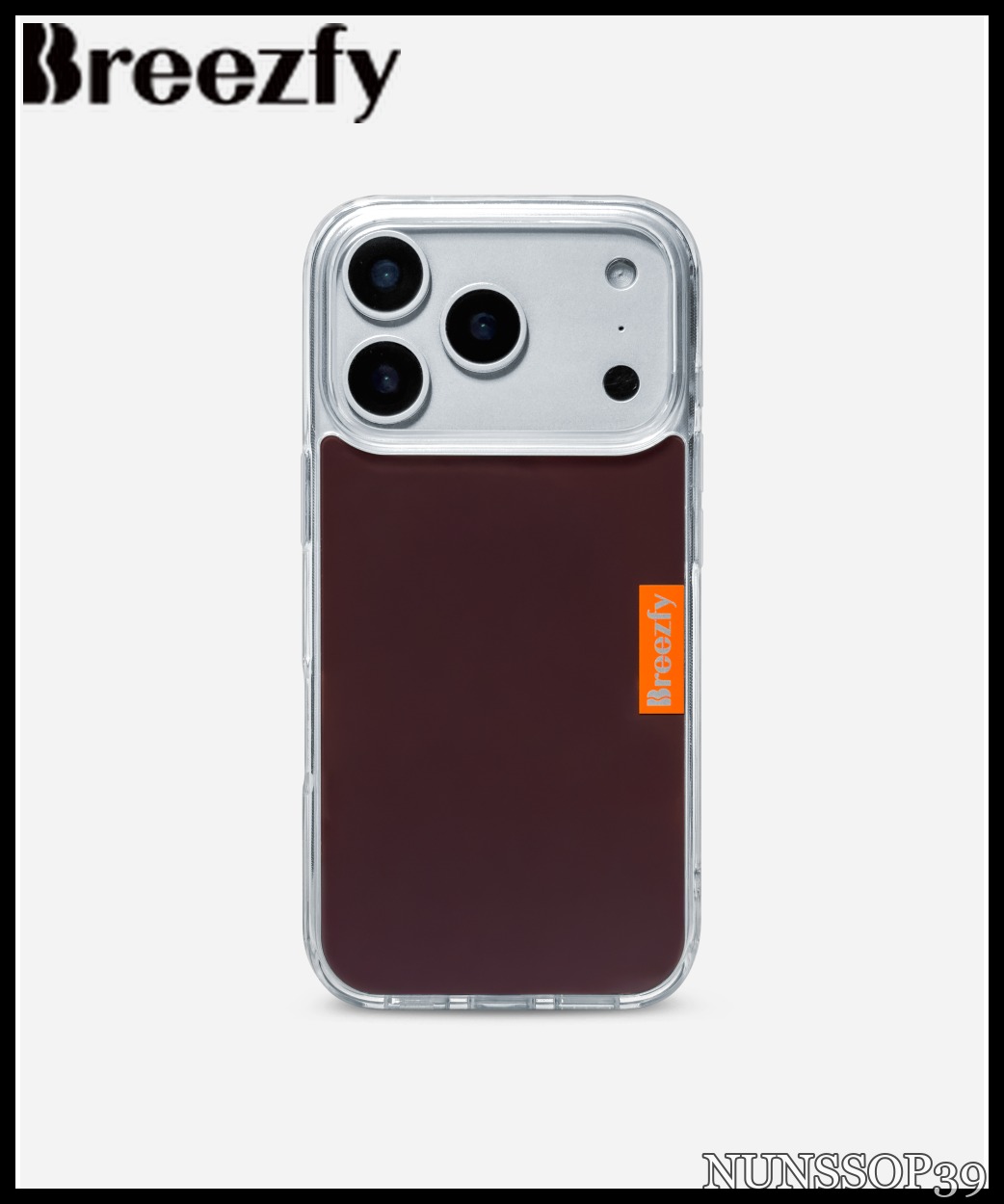 Breezfy DARK MAROON - Clear Frame