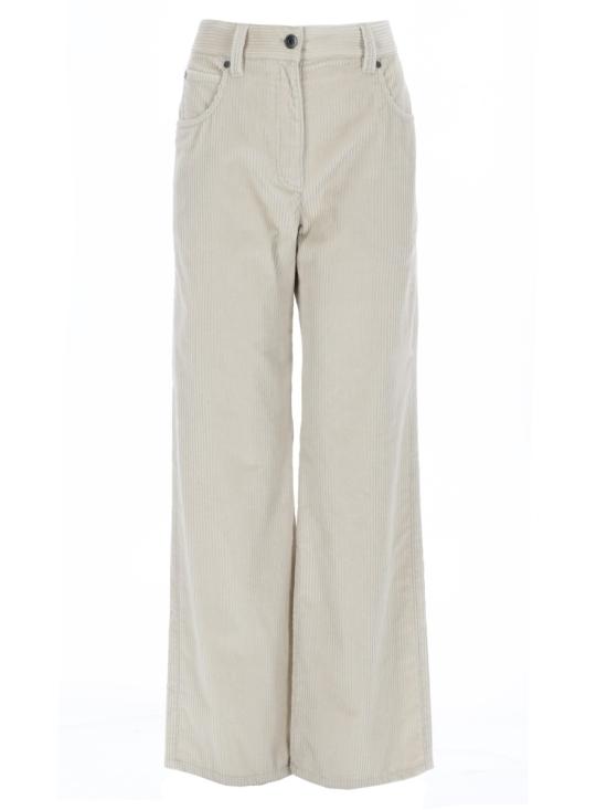 BRUNELLO CUCINELLI Women Straight Pants MA180P9075 C2430 IVORY