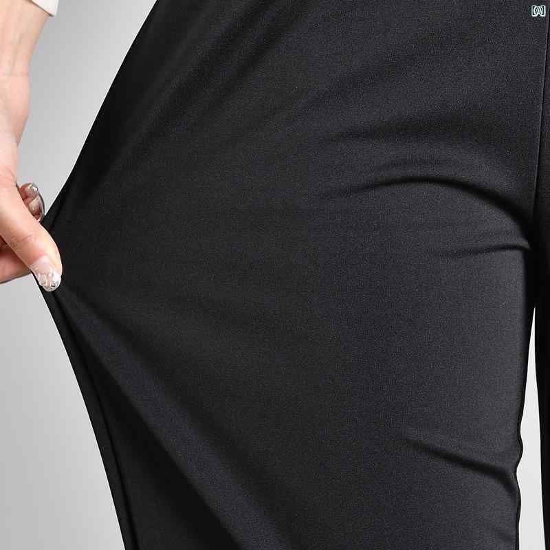 レディース ファッション おしゃれ 春夏 秋　冬 大人 上品 高級 マダム プレゼント 敬老日　おばあちゃん パンツ 春秋 パンツ 冬 裏起毛 ストレート ハイウエスト 大きいサイズ