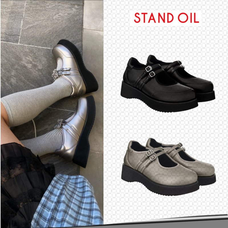 Hatched Platform Mary Jane - 2色 (公式正規品)