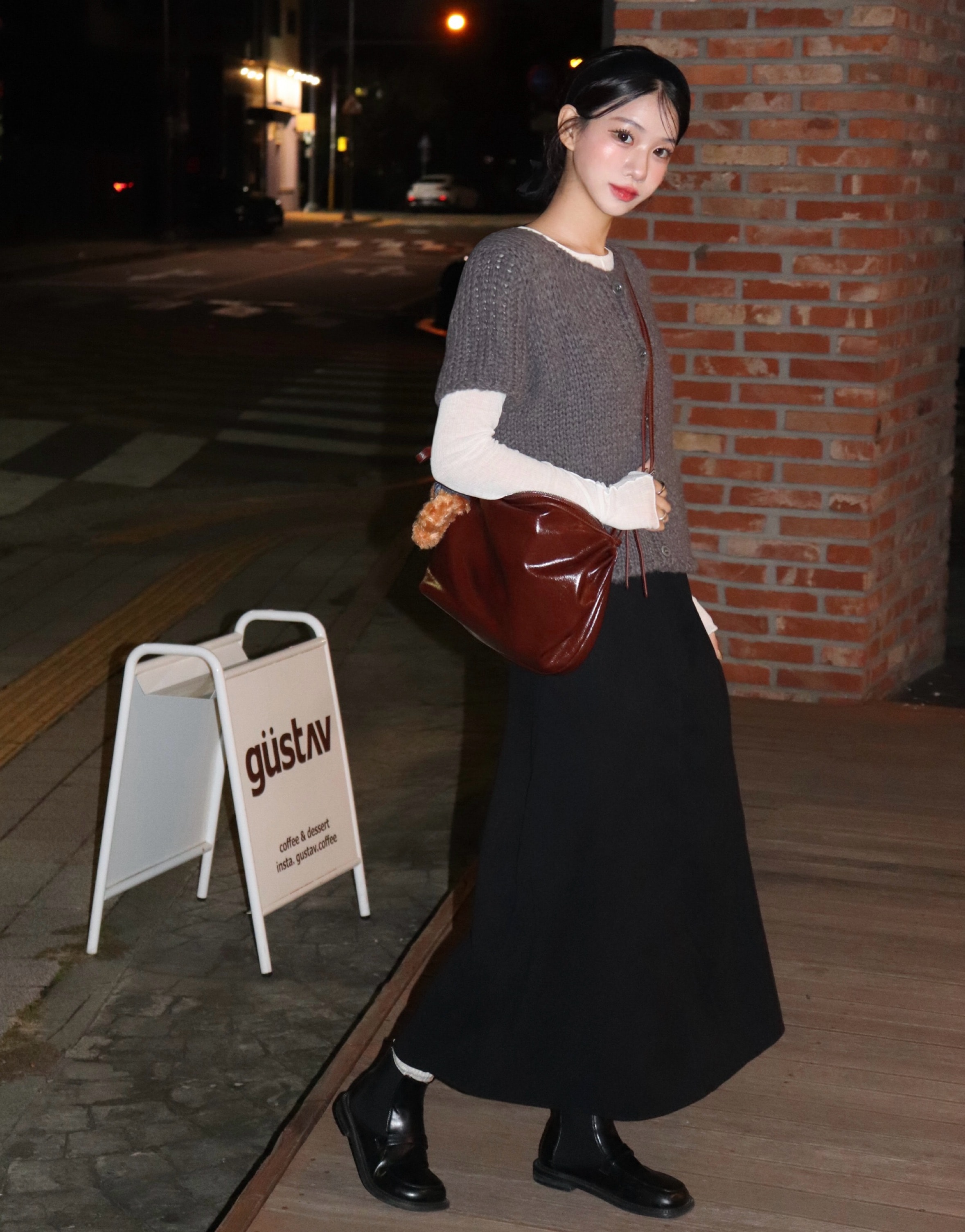 オンミット ビンテージ クラシック ショルダーバッグ