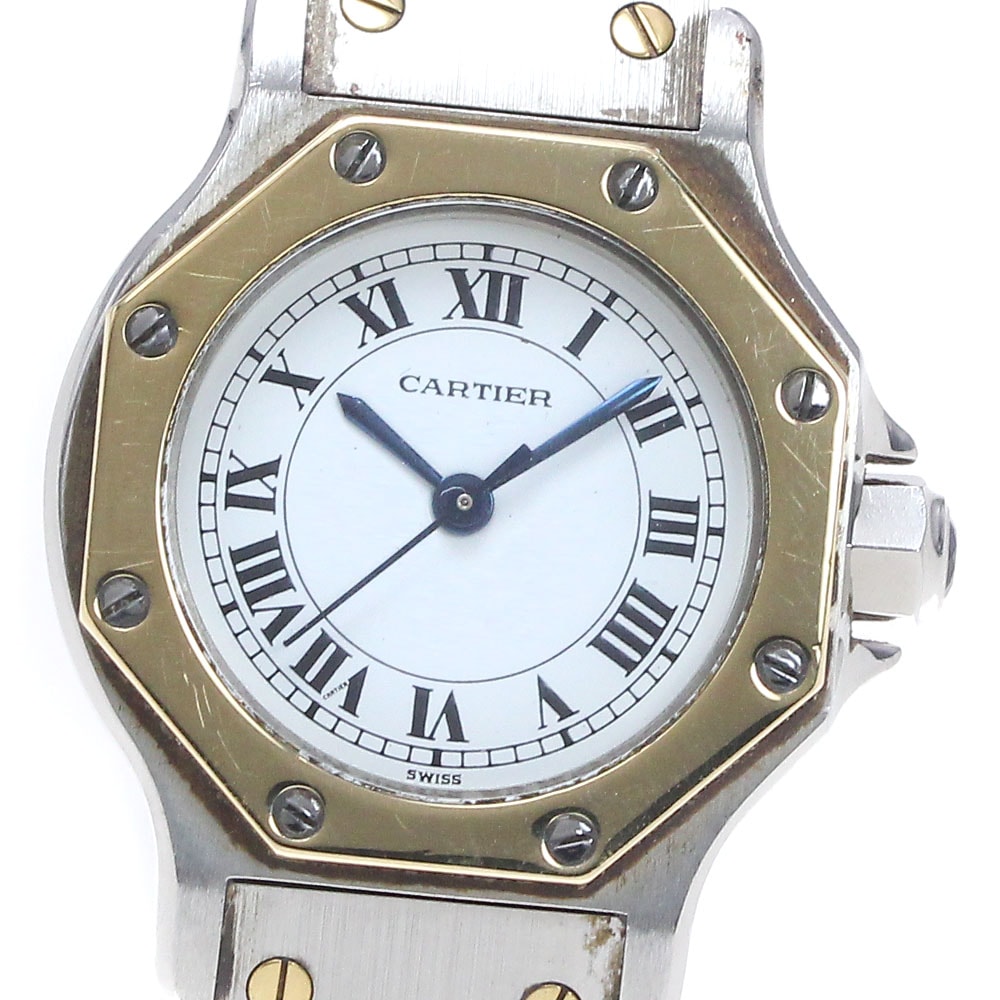 カルティエ CARTIER サントスオクタゴンSM 自動巻き レディース _844673【中古】 137,500円