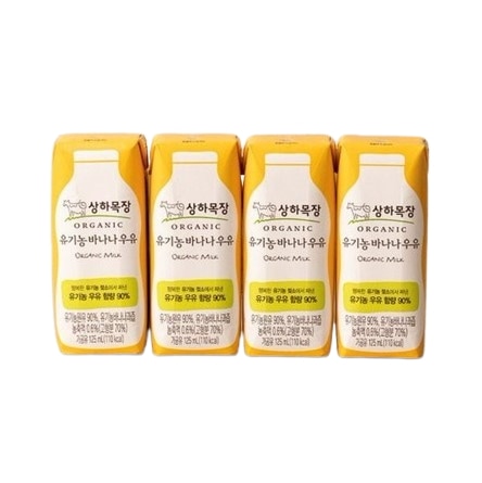 上下牧場 オーガニック滅菌牛乳 バナナ (125ML 24個入)