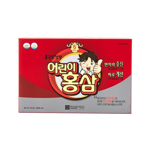チョングンダンヘルスケア子供用紅参20mlX30本(1ヶ月供給)免疫力