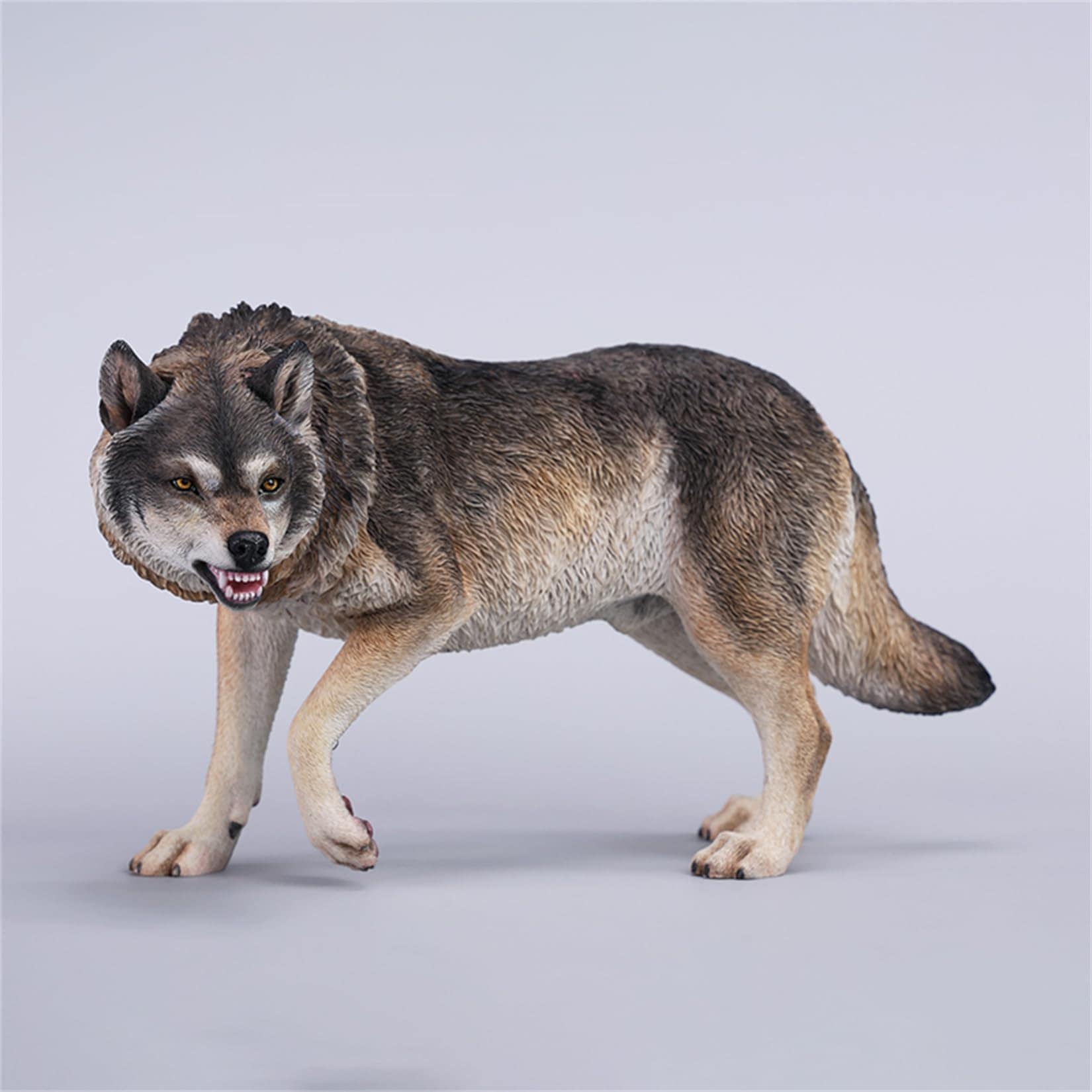 JXK 1/6 サイズ ダイアウルフ フィギュア 26cm級 オオカミ 狼 ウルフ 肉食性 絶滅種 動物 おもちゃ リアル PVC プラモデル 模型 オリジナル 置物 プレゼント