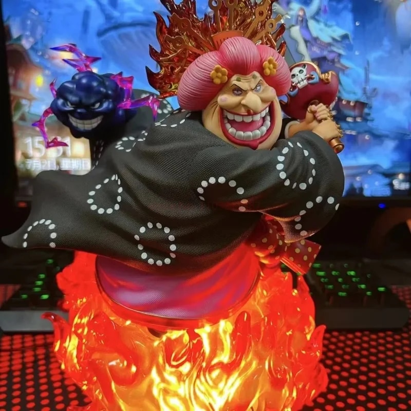 フィギュア ワンピース ONE PIECE ビッグマム シャーロットリンリン 25cm おすすめ 輸入品 LEDライト付き