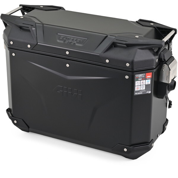 D61277 GIVI ジビ バイク用サイドケース 37L アルミ製 キーシリンダー別売 TREKKER OUTBACK EVO SMARTシリーズ OBKEV37BL 左側用 ブラック