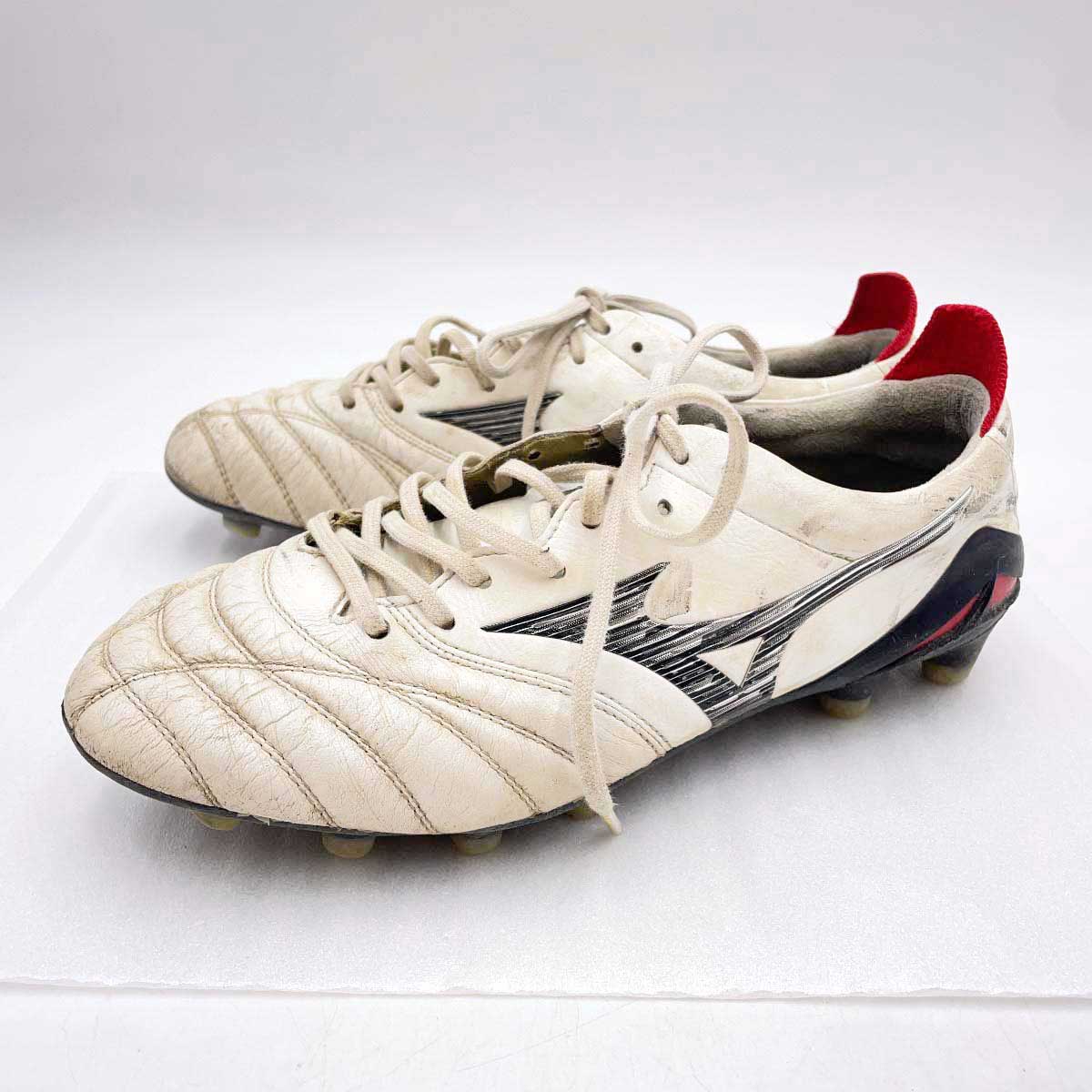 【中古】ミズノ モレリアネオ 4 JAPAN 23FW サッカースパイク MORELIA NEO 4 ジャパン 24.5cm スーパーホワイト P1GA233009 MIZUNO