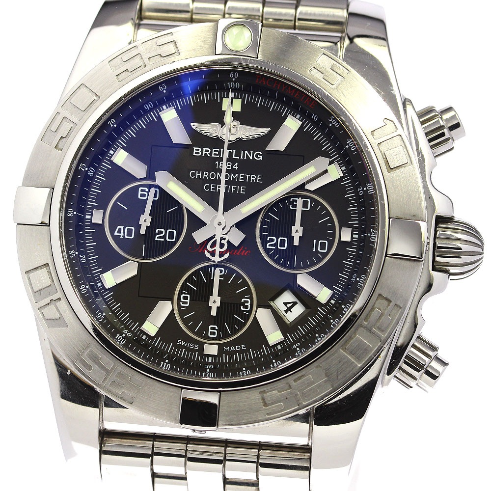 ブライトリング BREITLING AB0110 クロノマット 44 デイト 自動巻き メンズ 良品 保証書付き_801104【中古】