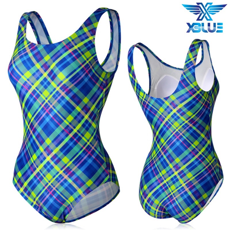 レディースアクアワンピース水着 女性 水泳 耐塩素性 ハイアクティブ 水着 XBL-0021-15