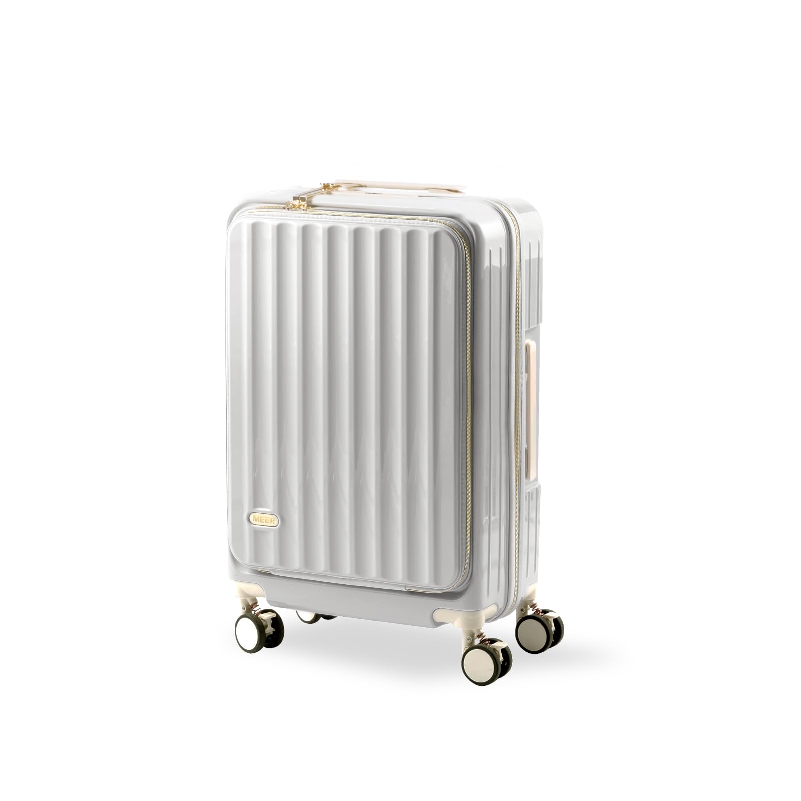 [ＡＭ Ａｏｍｏｉｄｅ] スーツケース 機内持ち込み フロントオープン ストッパー付き キャリーケース Sサイズ 39L USBポート付き 小型 軽量 大容量 ファスナー式 静音 360度回転 ダブル